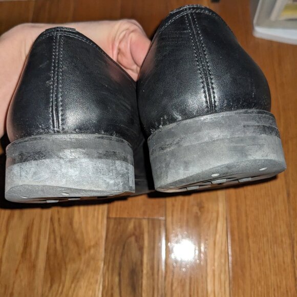 Wills London Black Vegan Leather Shoes men's size 10 - Picture 3 of 4
